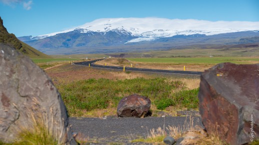 Blick auf den Eyjafjallajökull-Gletscher